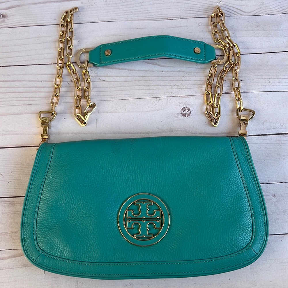 Tory Burch Crossbody Chain Clutch Bag Purse